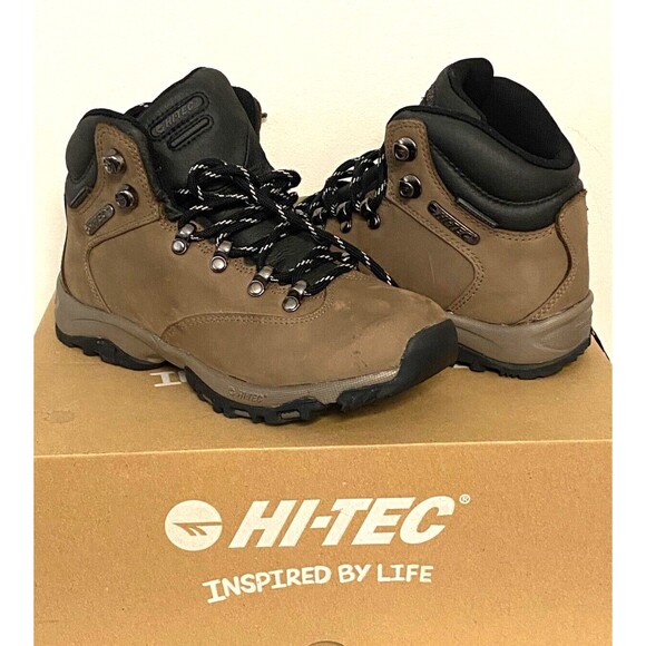 Hi-Tec Hiking Boots Women's 5.5 Brown Leather Altitude Glide Waterproof 40435 - Picture 1 of 11